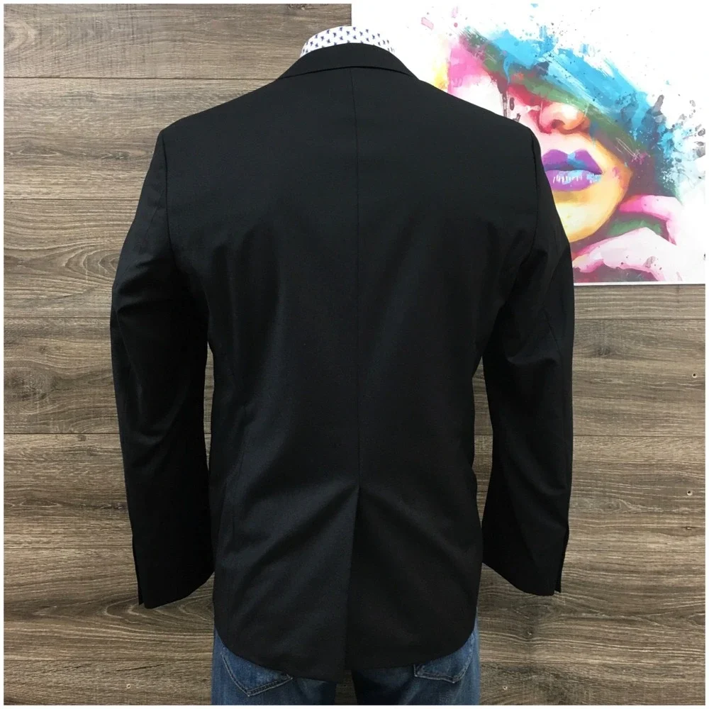 HUGO BOSS Mens Wool Blazer Sport Coat Casual Jacket Size 42R Suit THE JAM SHARP3